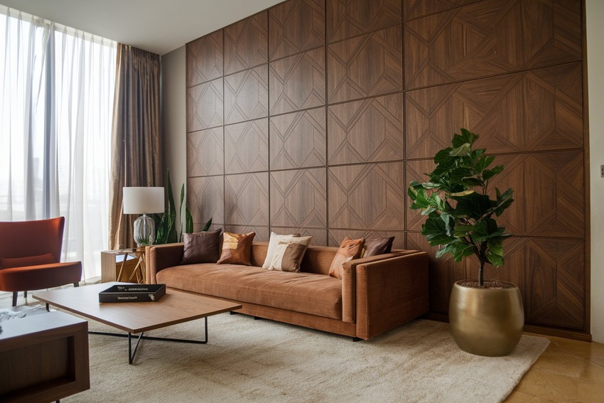Modern interior wall panel